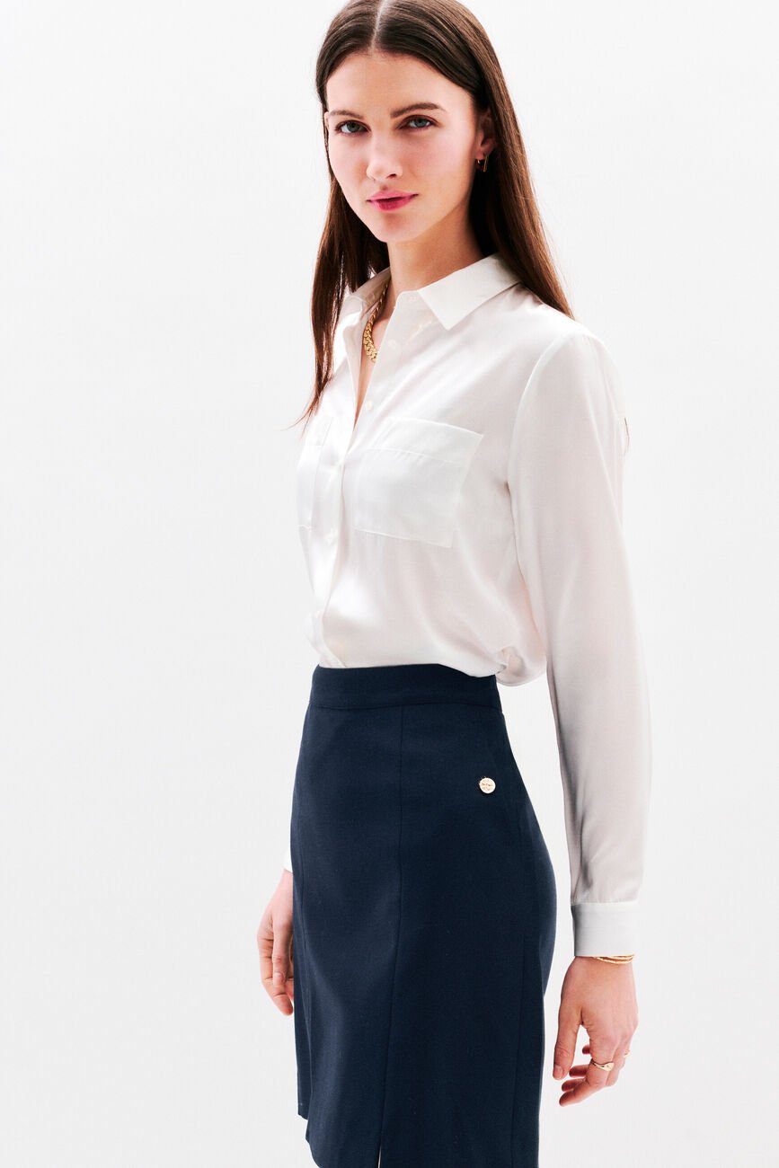 Jupe Jauroc bleu marine femme