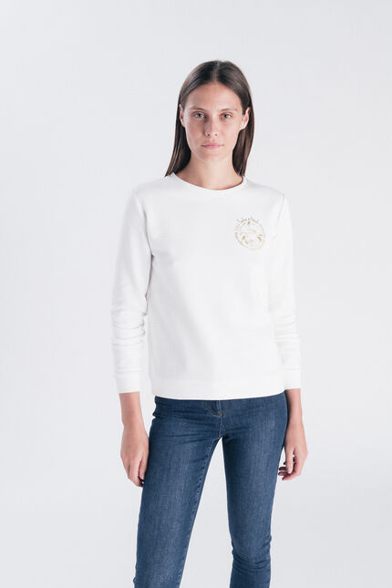 Felpa Jasmin avorio donna