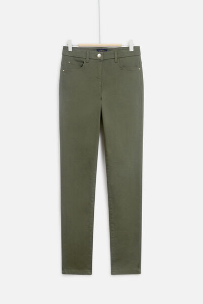 Pantalón Tony B verde caqui mujer