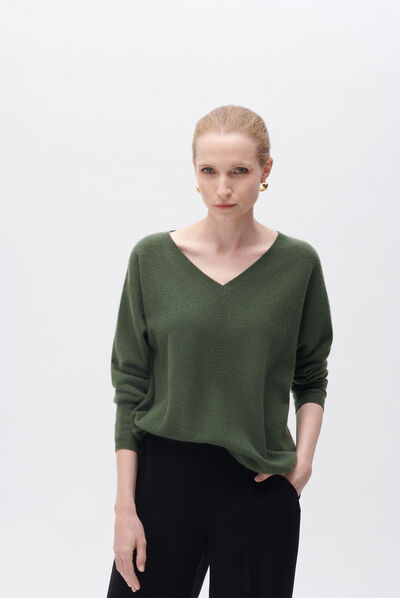 pull maïwen vert clair femme