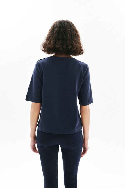 T-Shirt Tlucile marineblau damen