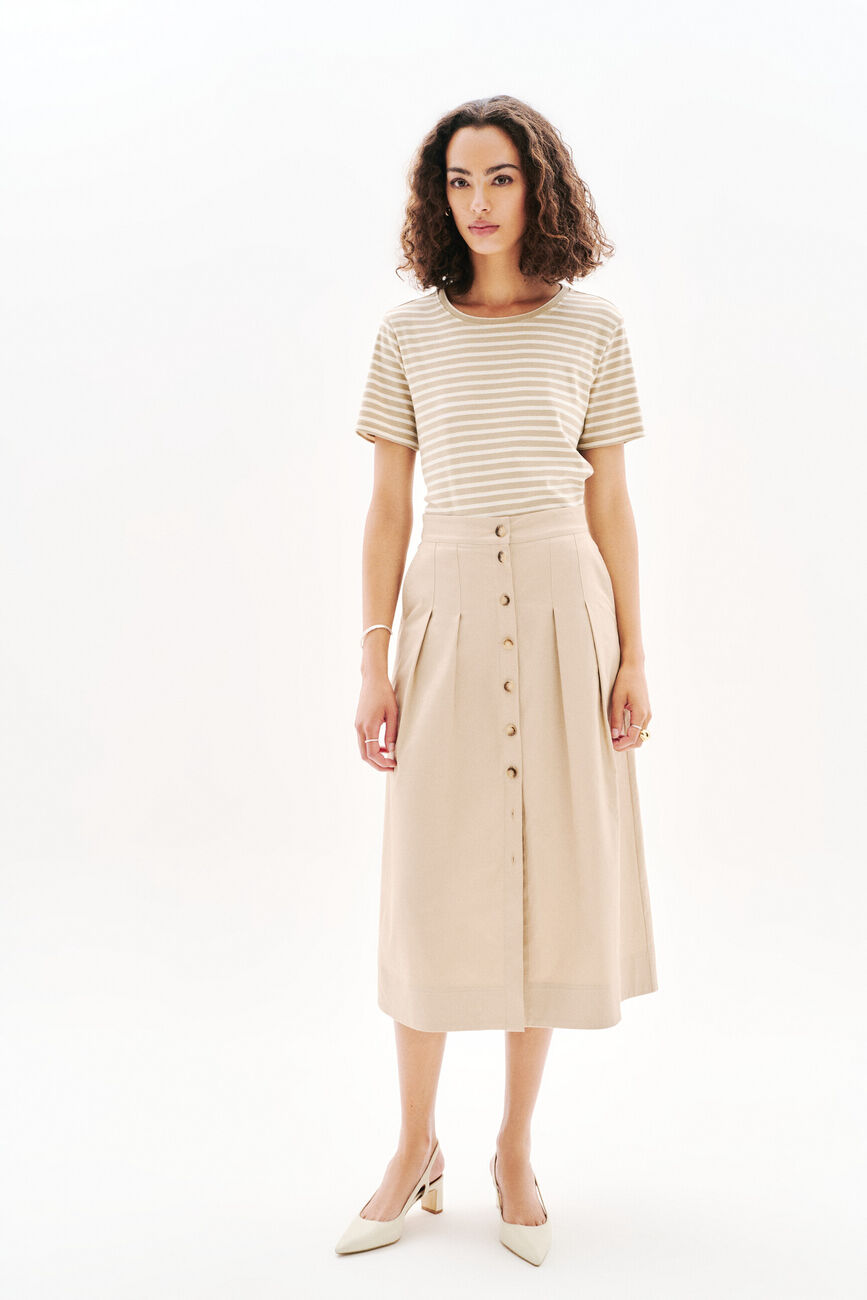 T-shirt Thea1 taupe femme