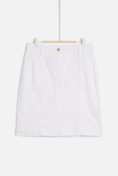 Jupe lazuna b blanc femme