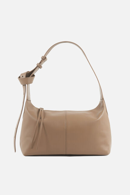Bolso soane en cuir naturel beige mujer
