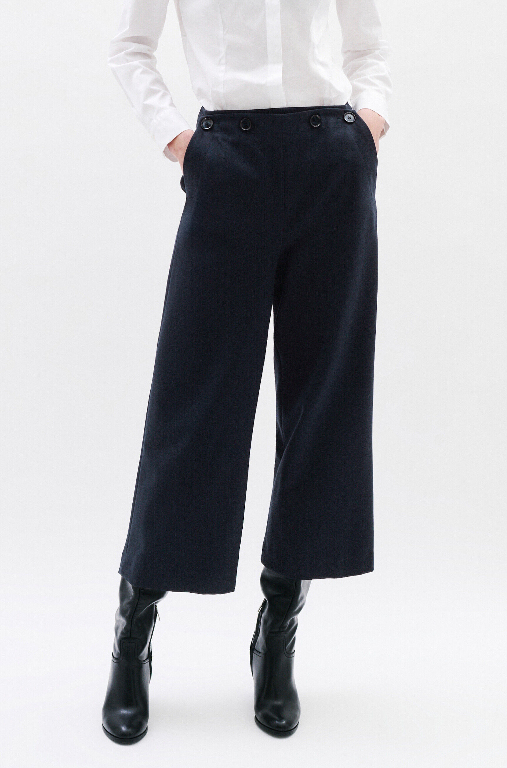 Pantalon Pio bleu marine femme
