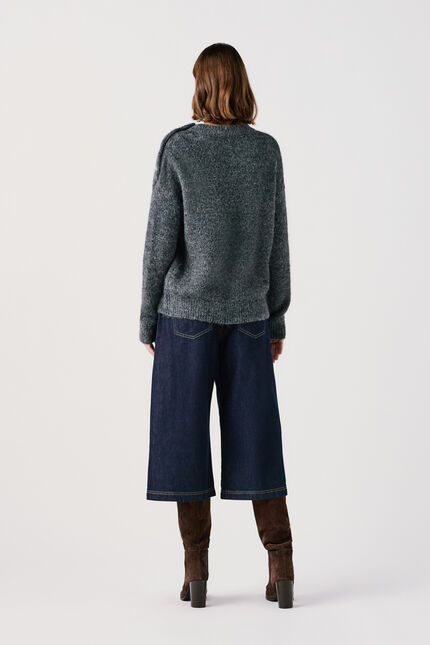Pull Mgrace2 gris fonce femme