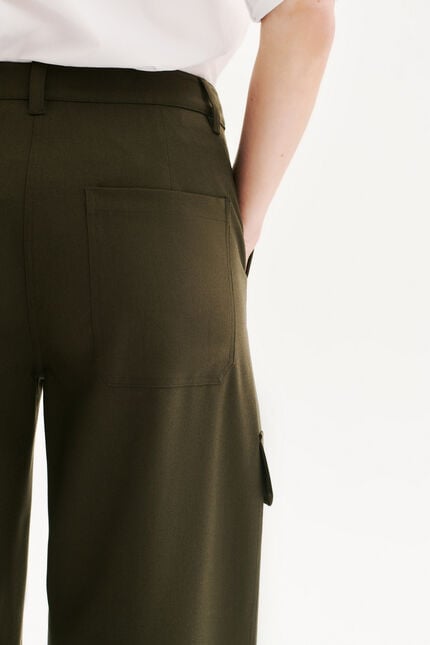 Pantalon Polaireville vert foncé femme