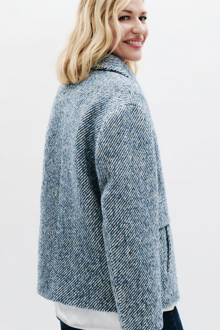 Galactica mantel denim stone vrouw