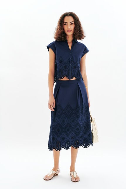 marineblauw vrouw