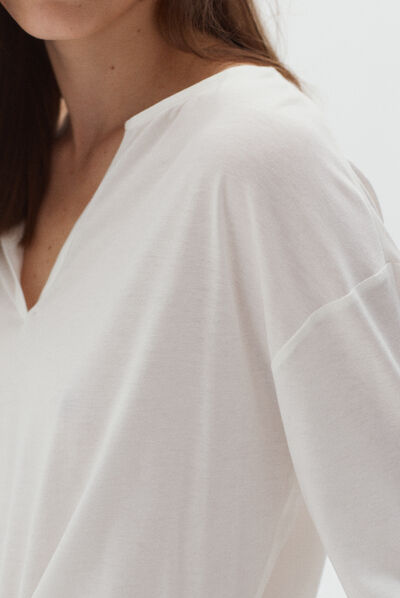 t-shirt texas ivoire femme