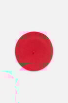 100% Wool Beret berryl red woman