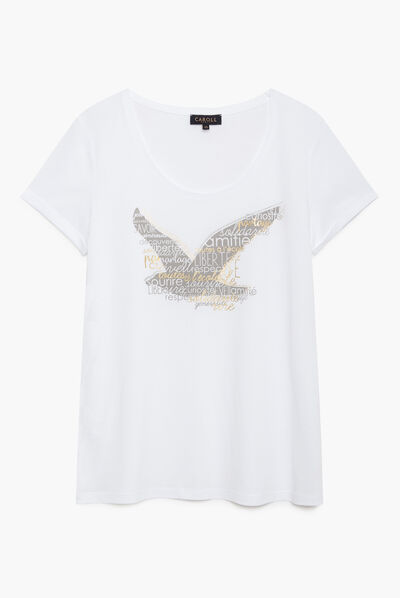 T-shirt Maddy bianco donna