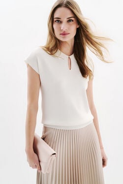 Pull Mruben ecru femme
