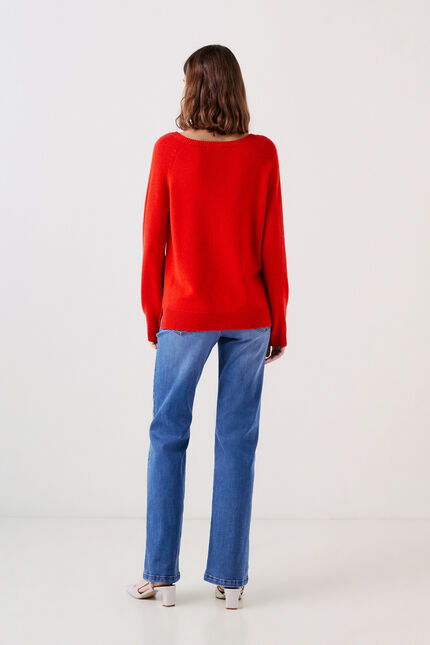 Maglione dimitri arancio donna