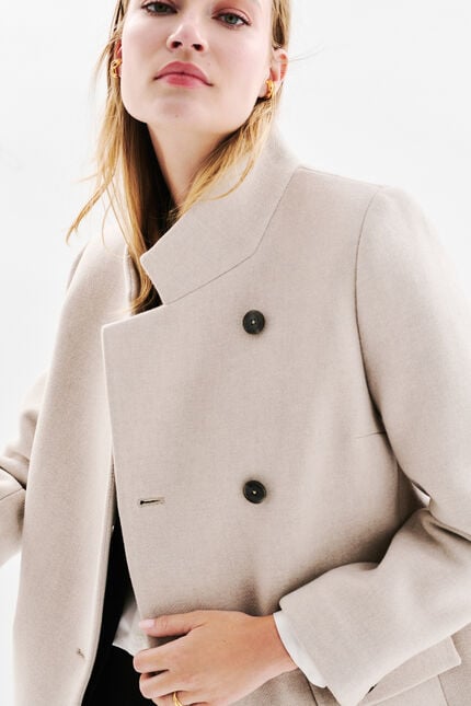 Manteau Gmistery gris foncé femme