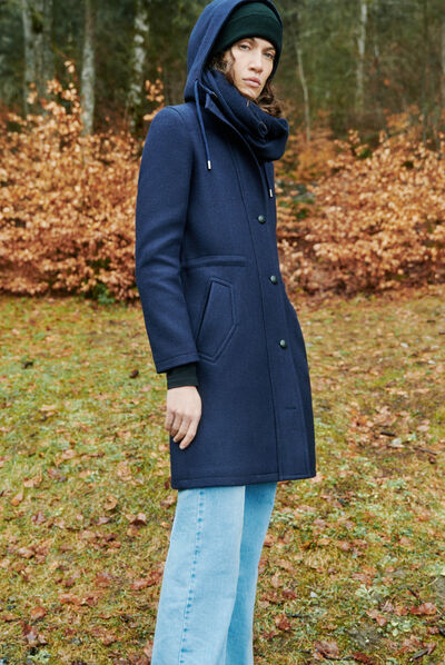 Jas Germain marineblauw vrouw