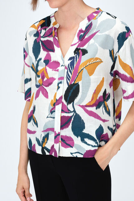 Chemise carola2 prune femme