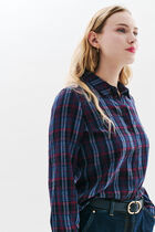 Jessica4 shirt navy blue woman