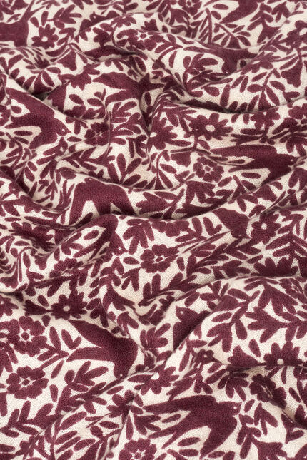 Ines scarf burgundy woman
