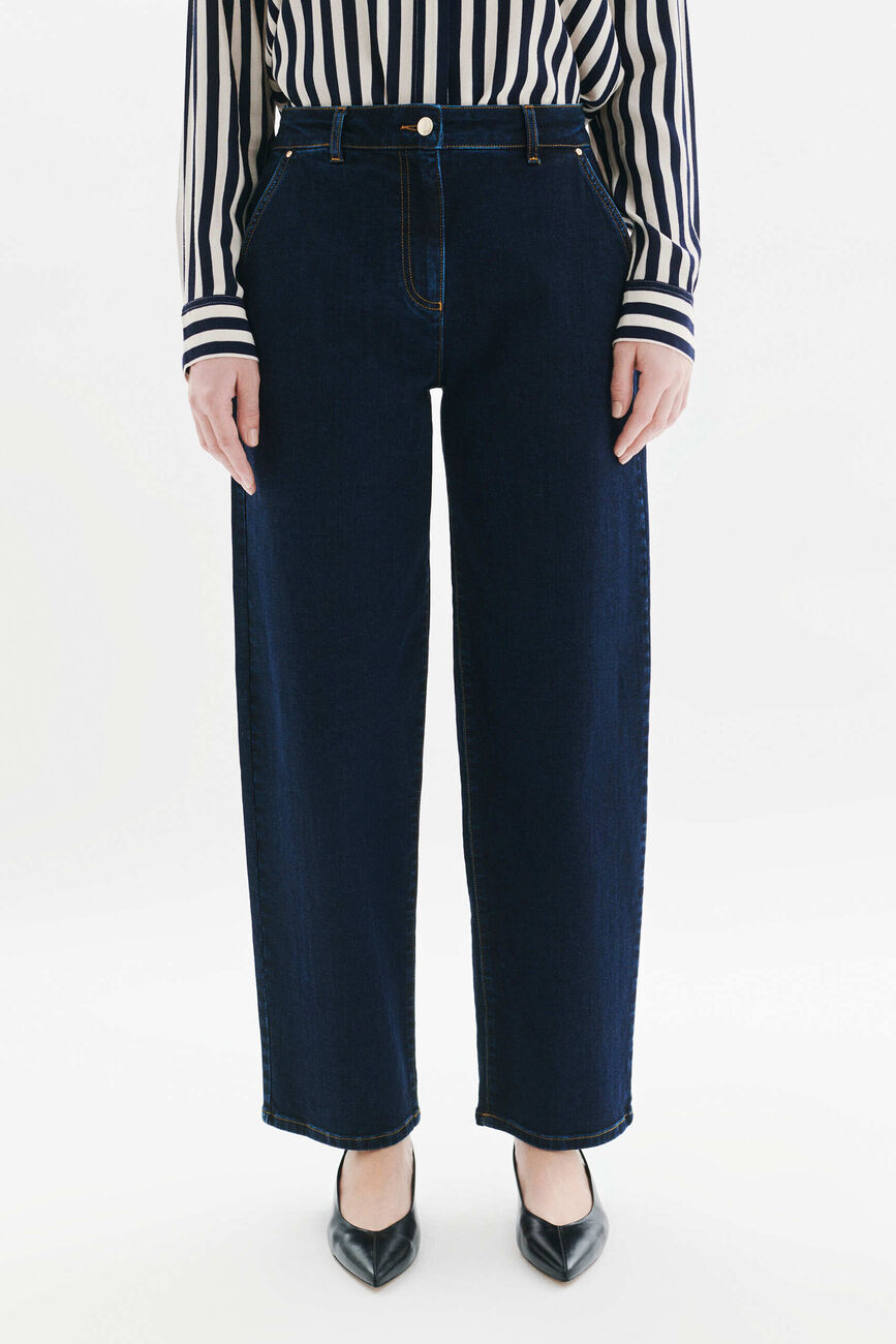 Polairo trousers double stone denim woman