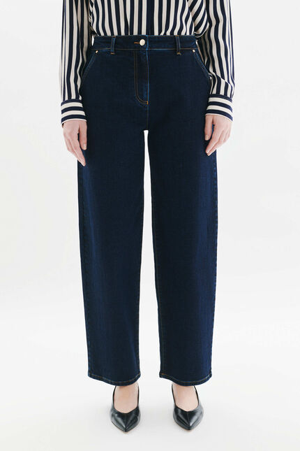 Pantalon Polairo denim double stone femme