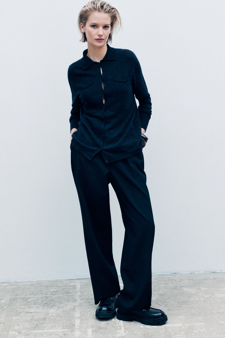 Mpatty sweater made in Italy dark grey woman