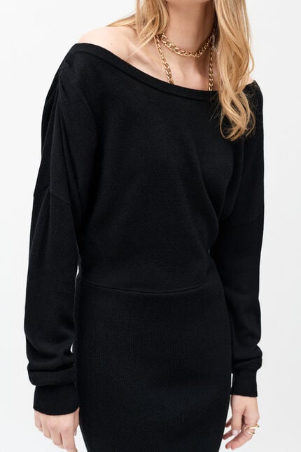 Vestido Rmary negro mujer