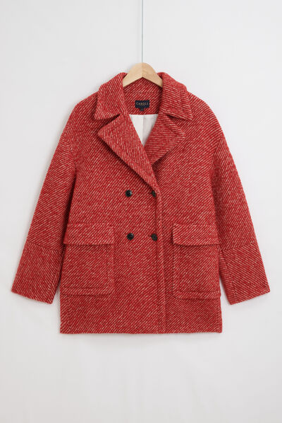 manteau mathias rouge femme