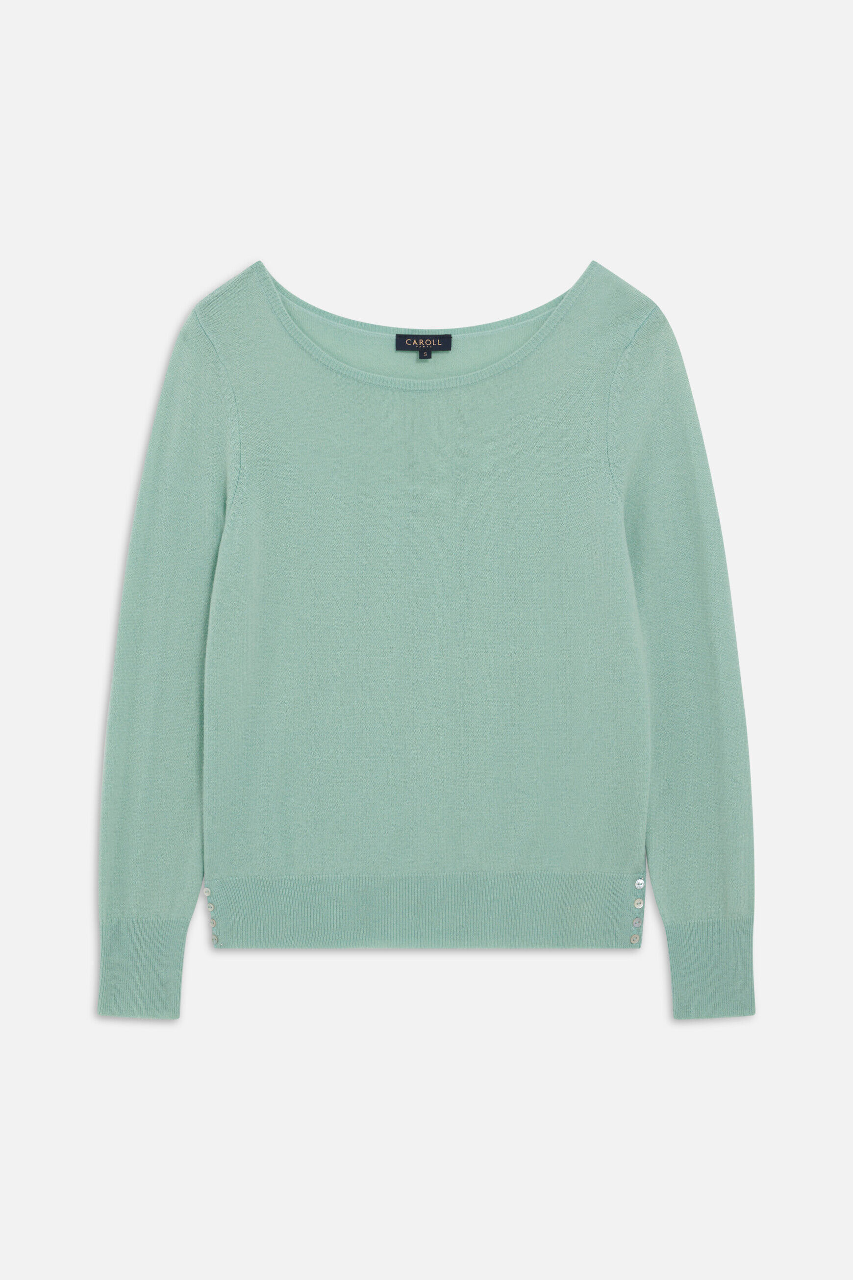 Pull Femme Caroll Vert - Taille 38 - Occasion En Très Bon état