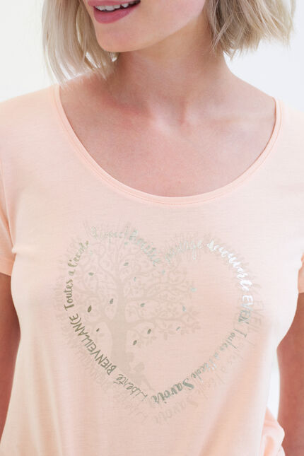 T-shirt Janice Toutes à l'école rosa fucsia donna