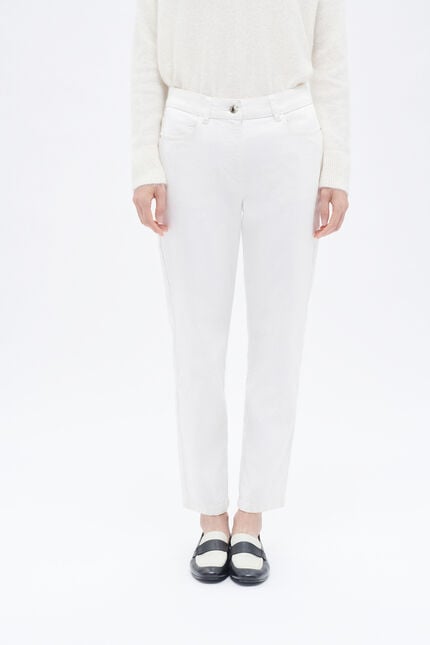 Pantalon piper ivoire femme