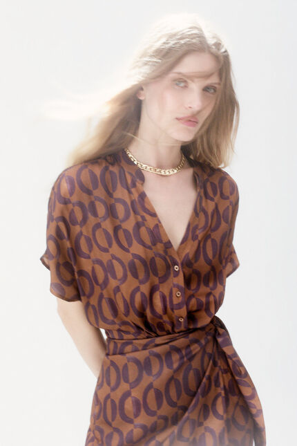 Jurk Rash camel vrouw