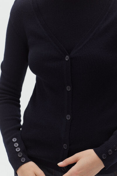 gilet elina bleu marine femme