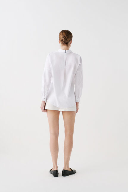 Chemise claudine2 blanc femme
