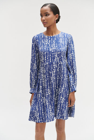 robe nikita motif bleu femme