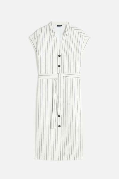 Vestido Rbetina marfil mujer