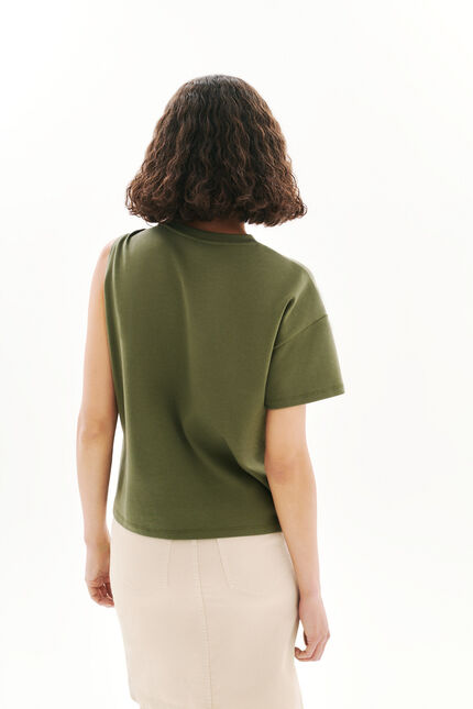 Tlouane T-shirt khakigroen vrouw