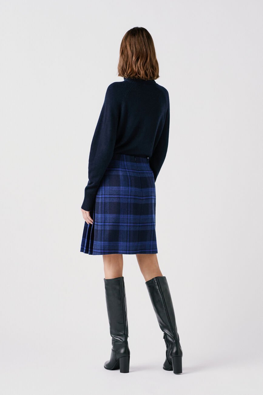 Jupe margaret bleu electrique femme