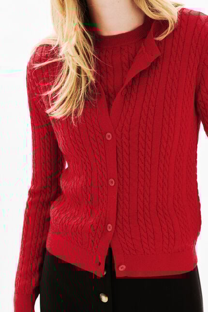 Mjules cardigan red woman