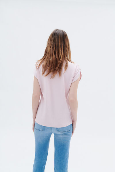 T-shirt talissa rose femme
