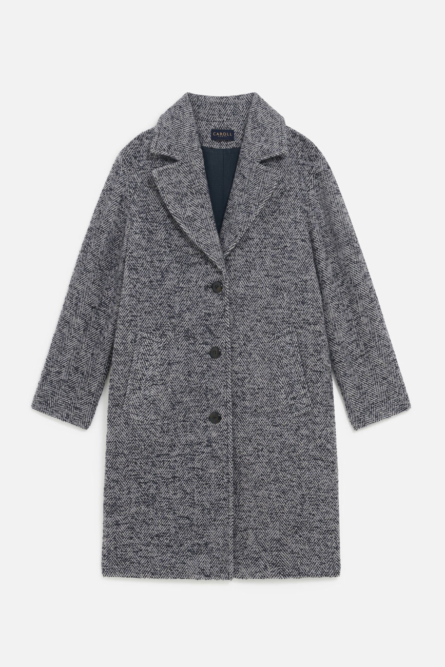Gusto coat navy blue woman
