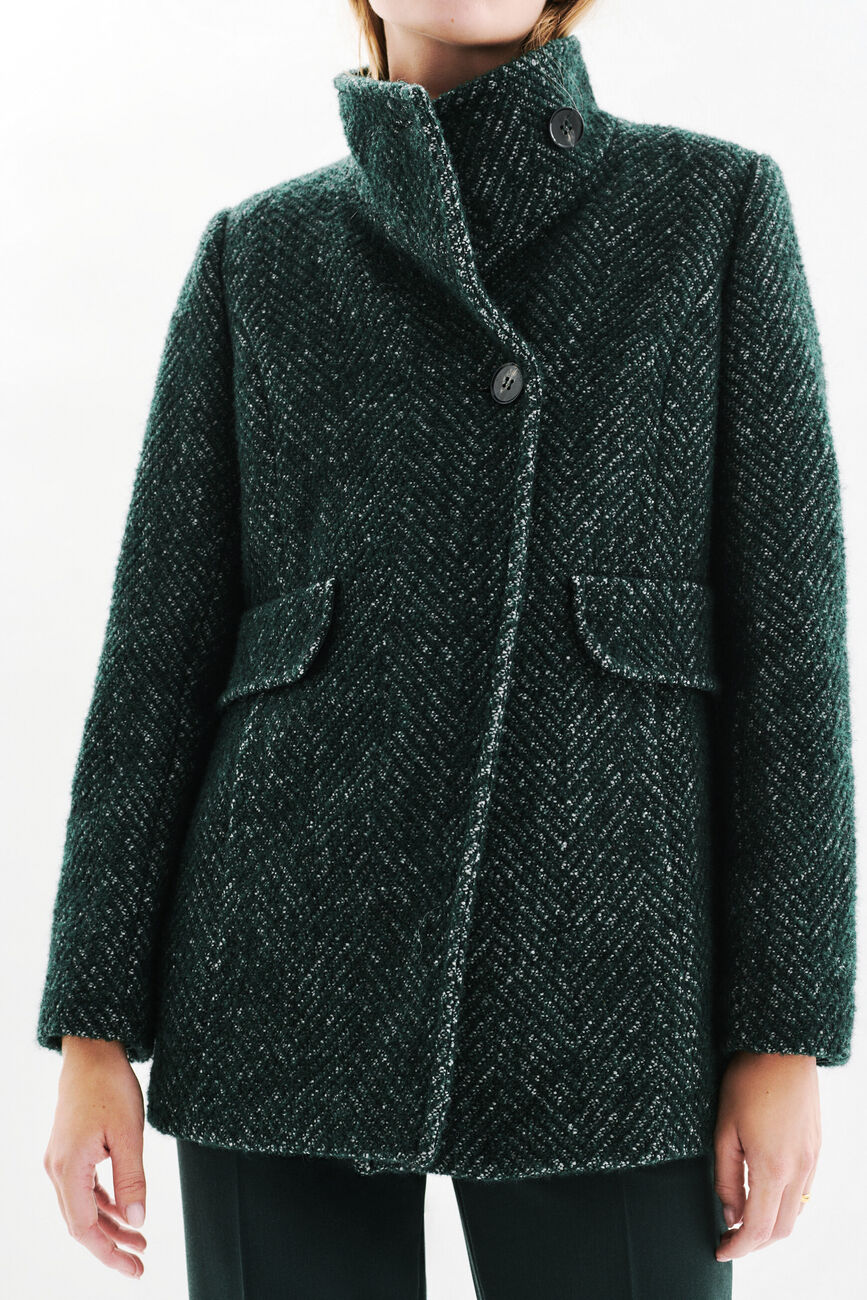 Abrigo Ali verde oscuro mujer