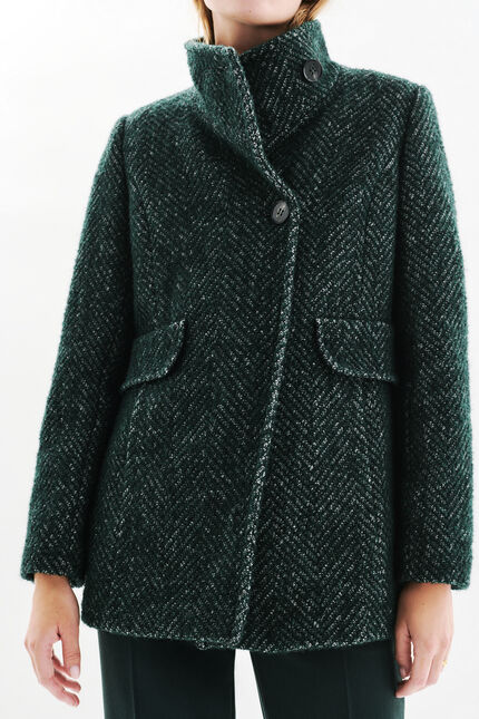 Abrigo Ali verde oscuro mujer