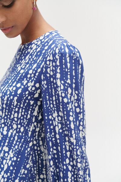 robe nikita motif bleu femme