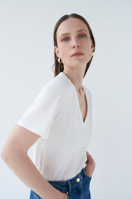 T-shirt tsally blanc femme