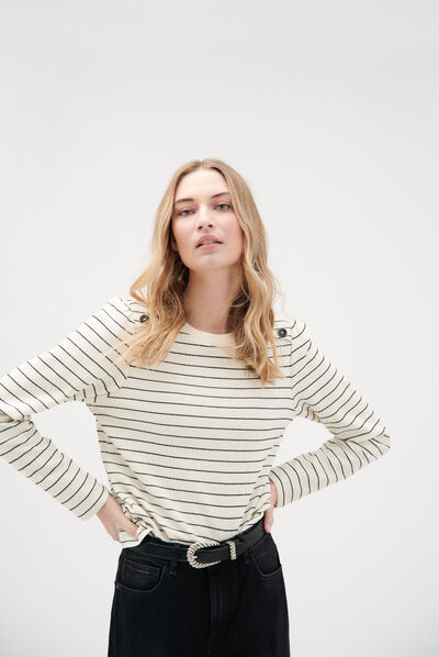 t-shirt regina ivoire femme