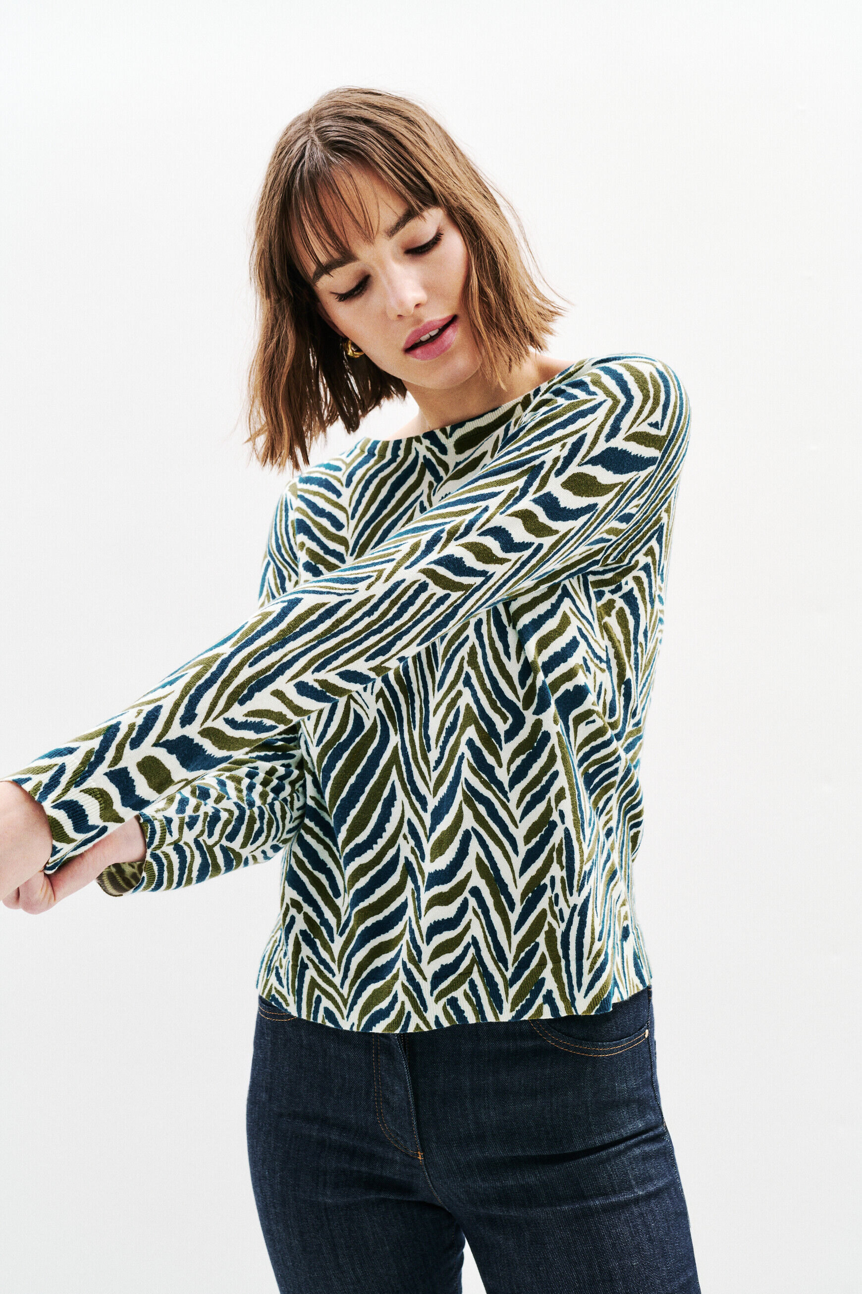 Pull Mluky ecru femme