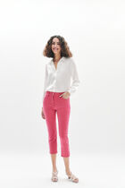 Mason cropped pants dark red woman