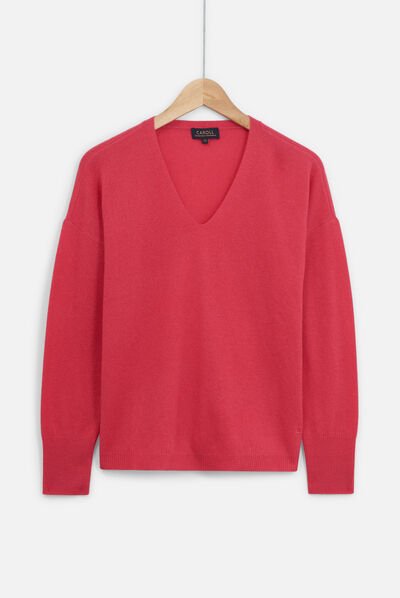 pull gregoire 100% cachemire rose fushia femme