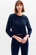 Vernis jacket navy blue woman